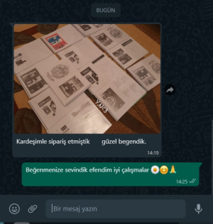 YKS Fotokopi Sizden Gelenler