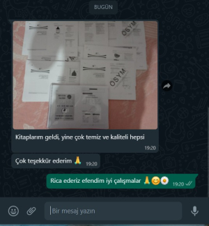 YKS Fotokopi Sizden Gelenler