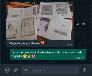 YKS Fotokopi Sizden Gelenler