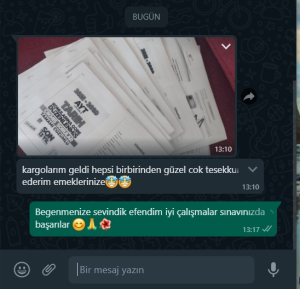 YKS Fotokopi Sizden Gelenler