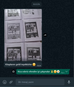 YKS Fotokopi Sizden Gelenler