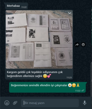 YKS Fotokopi Sizden Gelenler