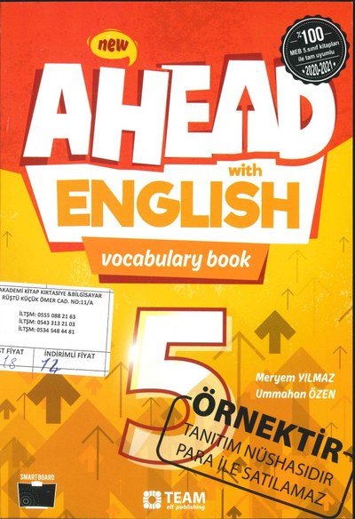 AHEAD ENGLISH VOCABULARY BOOK YKS Fotokopi