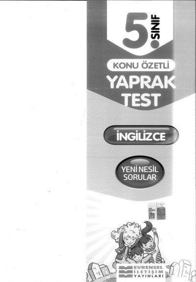 KONU ÖZETLİ TEST İNGİLİZCE YKS Fotokopi