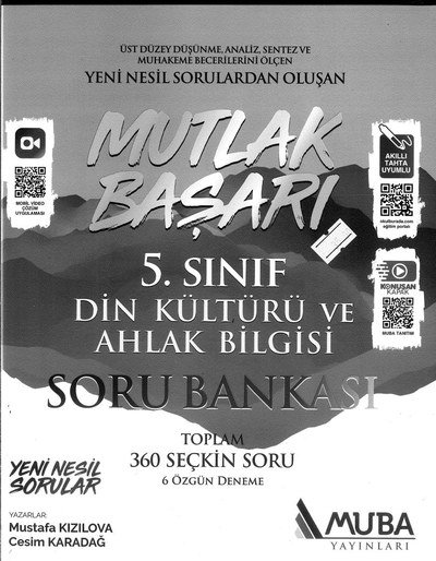 MUTLAK BAŞARI DİN KÜLTÜRÜ VE AHLAK BİLGİSİ SORU BANKASI YKS Fotokopi