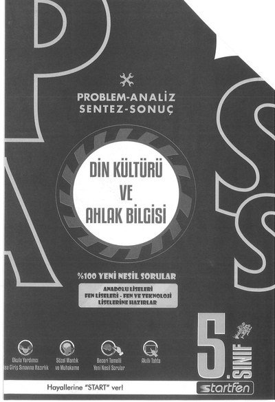 DİN KÜLTÜRÜ VE AHLAK BİLGİSİ YENİ NESİL SORULAR YKS Fotokopi