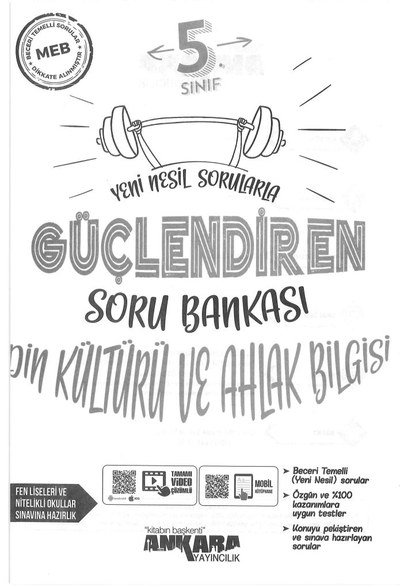 DİN KÜLTÜRÜ VE AHLAK BİLGİSİ SORU BANKASI YKS Fotokopi