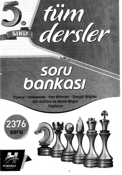 TÜM DERSLER SORU BANKASI YKS Fotokopi
