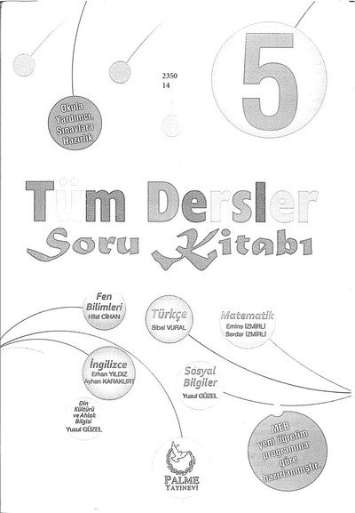 TÜM DERSLER SORU KİTABI YKS Fotokopi