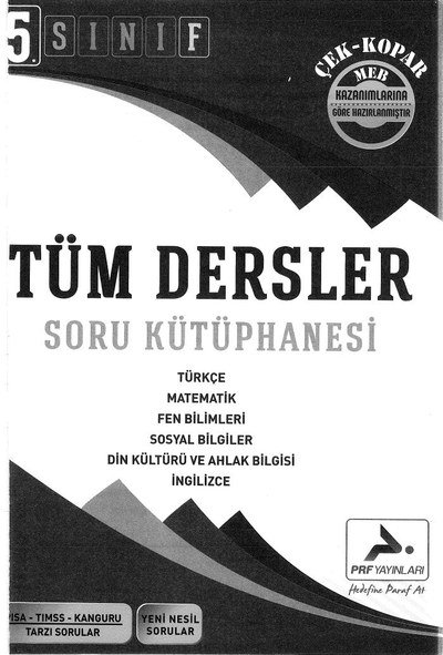TÜM DERSLER SORU KÜTÜPHANESİ YKS Fotokopi
