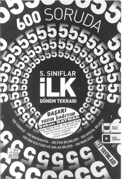 600 SORUDA İLK DÖNEM TEKRARI YKS Fotokopi