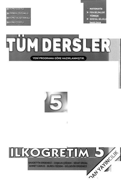 TÜM DERSLER YKS Fotokopi