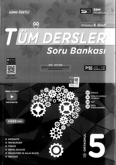TÜM DERSLER SORU BANKASI PYBS YKS Fotokopi