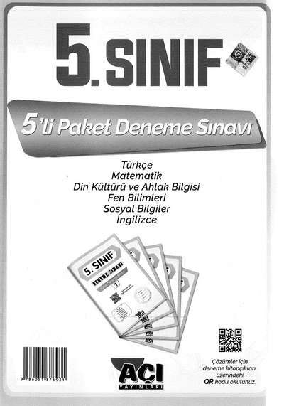 5'Lİ PAKET DENEME SINAVI YKS Fotokopi
