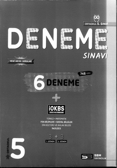 DENEME SINAVI 6 DENEME YKS Fotokopi