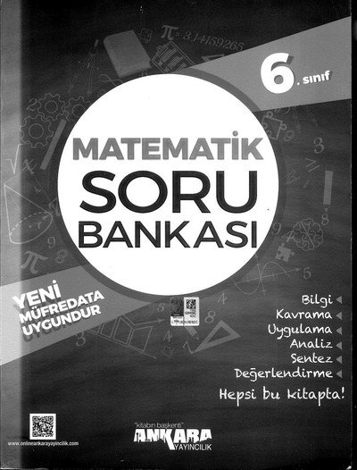 MATEMATİK SORU BANKASI YKS Fotokopi