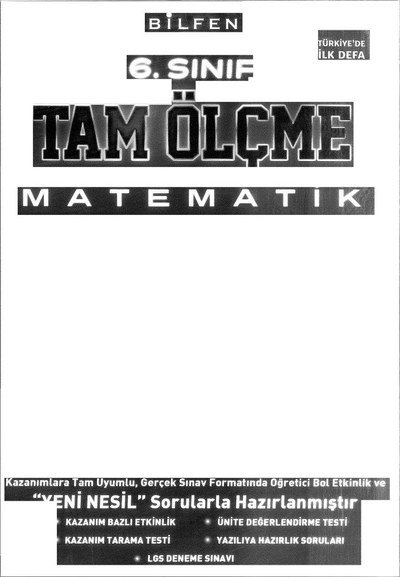 TAM ÖLÇME MATEMATİK YKS Fotokopi