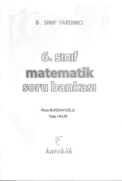 MATEMATİK SORU BANKASI YKS Fotokopi