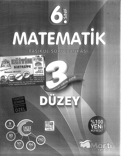 MATEMATİK FASİKÜL SORU BANKASI YKS Fotokopi