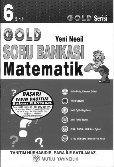 GOLD SORU BANKASI MATEMATİK YKS Fotokopi