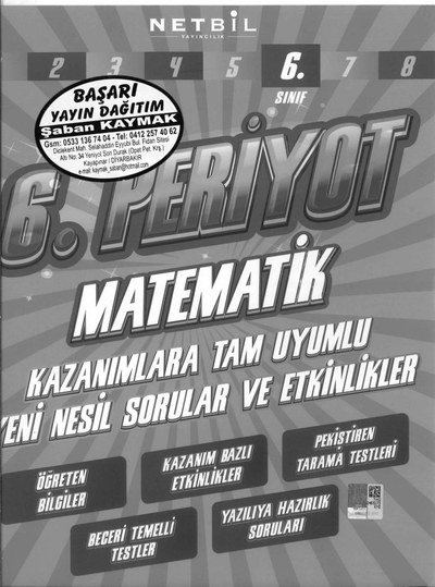 6. PERİYOT MATEMATİK YENİ NESİL SORULAR VE ETKİNLİKLER YKS Fotokopi