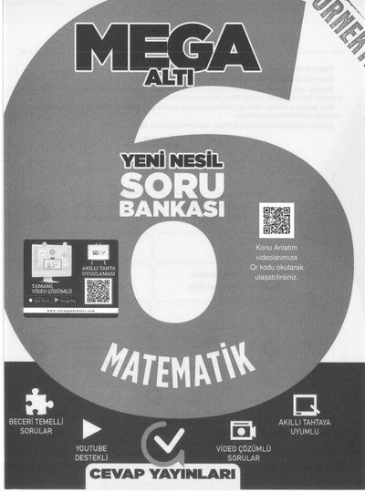 MEGA ALTI YENİ NESİL SORU BANKASI MATEMATİK YKS Fotokopi