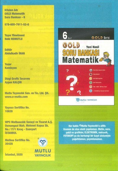 GOLD SORU BANKASI MATEMATİK YKS Fotokopi