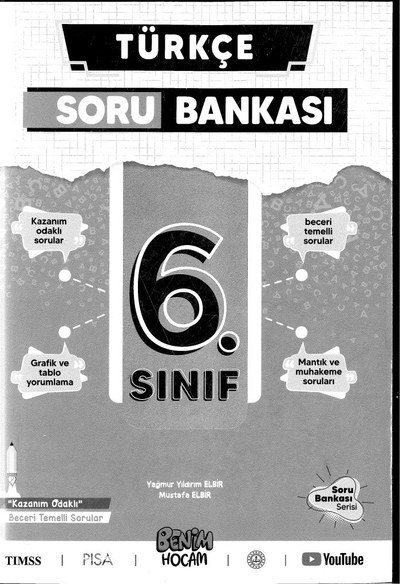 TÜRKÇE SORU BANKASI YKS Fotokopi