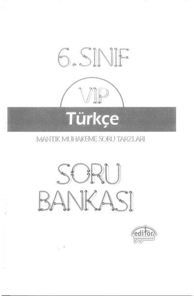 VIP TÜRKÇE SORU BANKASI YKS Fotokopi