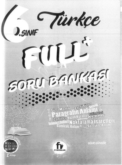 TÜRKÇE FULL+ SORU BANKASI YKS Fotokopi