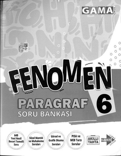 FENOMEN PARAGRAF SORU BANKASI YKS Fotokopi