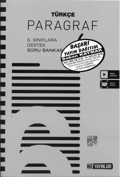 TÜRKÇE PARAGRAF SORU BANKASI YKS Fotokopi