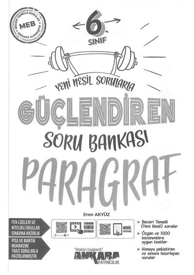 YENİ NESİL SORULARLA GÜÇLENDİREN PARAGRAF SORU BANKASI YKS Fotokopi