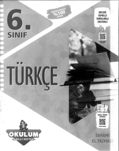 TÜRKÇE OKULUM AKILLI DEFTER YKS Fotokopi