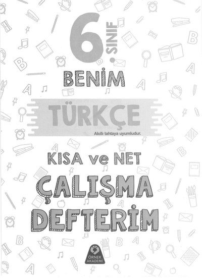 BENİM TÜRKÇE KISA VE NET ÇALIŞMA DEFTERİM YKS Fotokopi