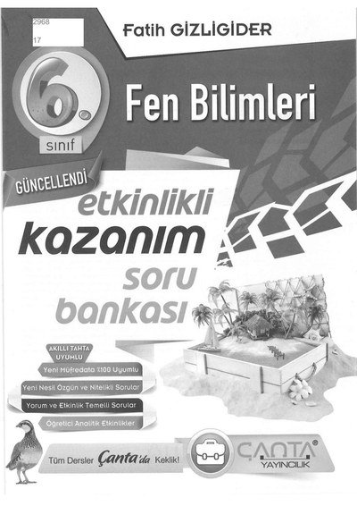 FEN BİLİMLERİ SORU BANKASI YKS Fotokopi