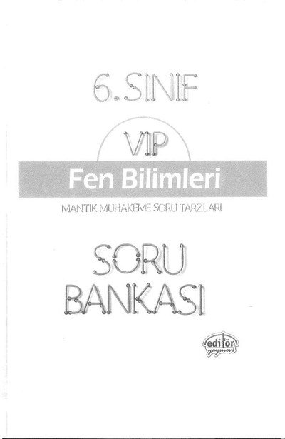 VIP FEN BİLİMLERİ SORU BANKASI YKS Fotokopi