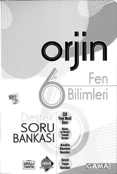 ORJİN FEN BİLİMLERİ SORU BANKASI YKS Fotokopi