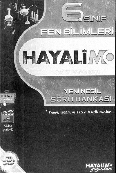 FEN BİLİMLERİ HAYALİM SORU BANKASI YKS Fotokopi