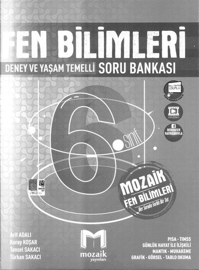 FEN BİLİMLERİ DENEY VE YAŞAM TEMELLİ SORU BANKASI YKS Fotokopi