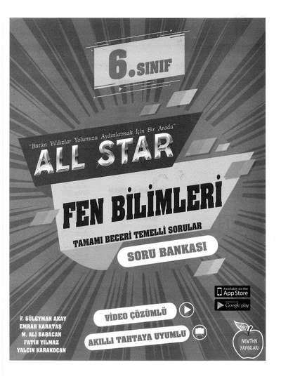 ALL STAR FEN BİLİMLERİ SORU BANKASI YKS Fotokopi