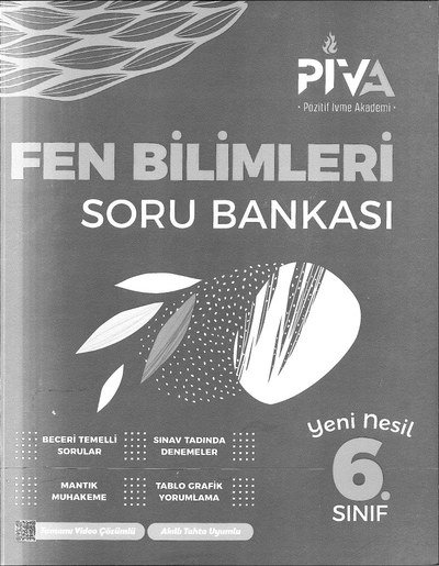 FEN BİLİMLERİ SORU BANKASI YKS Fotokopi