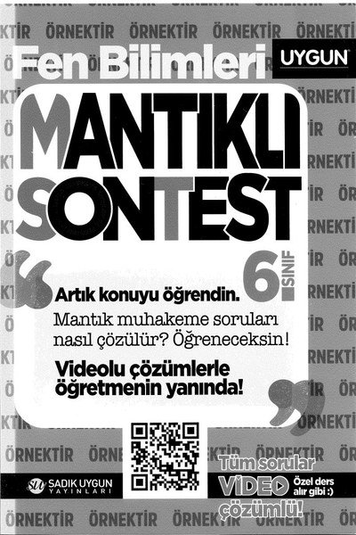 FEN BİLİMLERİ MANTIKLI SONTEST YKS Fotokopi