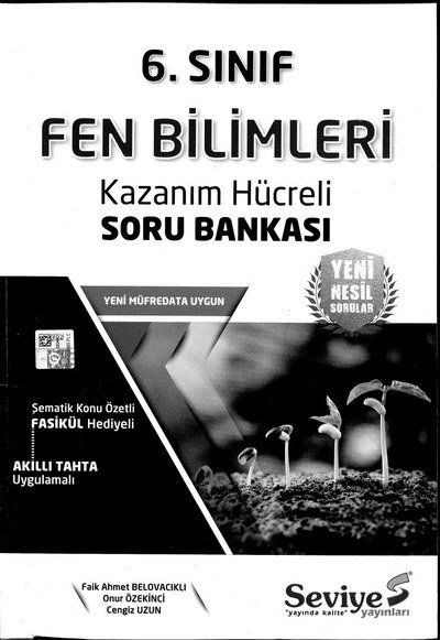 FEN BİLİMLERİ KAZANIM HÜCRELİ SORU BANKASI YKS Fotokopi