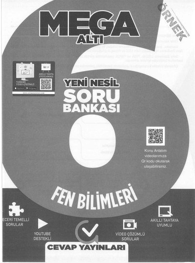 MEGA ALTI SORU BANKASI FEN BİLİMLERİ YKS Fotokopi