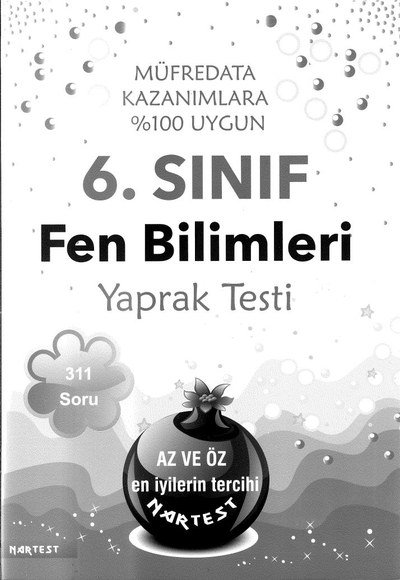FEN BİLİMLERİ YAPRAK TESTİ YKS Fotokopi