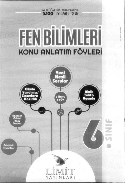 FEN BİLİMLERİ KONU ANLATIM FÖYLERİ YKS Fotokopi