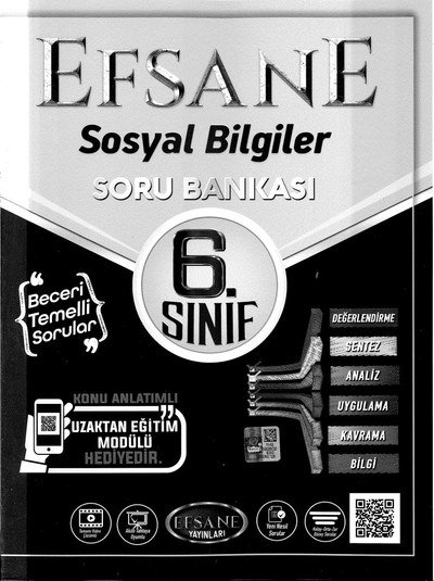 EFSANE SOSYAL BİLGİLER SORU BANKASI YKS Fotokopi