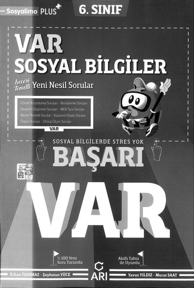 VAR SOSYAL BİLGİLER BAŞARI VAR YKS Fotokopi