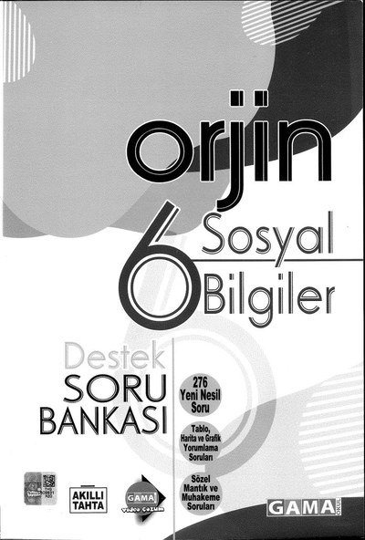 ORJİN SOSYAL BİLGİLER SORU BANKASI YKS Fotokopi